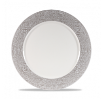 צלחת 31.6 ס"מ שוליים צדף(12) אפור CHURCHILL Spinwash Shale Grey