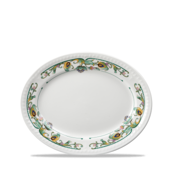 פלטה אובל 30.5 ס"מ סומטרה שוליים אורינטלי CHURCHILL 1/12 3