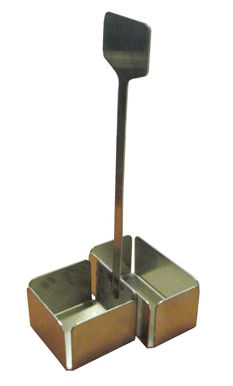 מעמד נירוסטה למיכל שמן ו-2 מלחיות 3