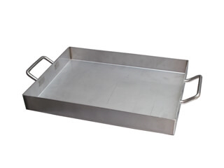 רוסטר נירוסטה ישר תבנית 2 מ"מ דופן ישרה מרותך ומלוטש 5*30*40 עם ידיות  (st-304-2.00 mm+pvc ) 3