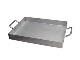 רוסטר נירוסטה ישר תבנית 2 מ"מ דופן ישרה מרותך ומלוטש 5*30*40 עם ידיות  (st-304-2.00 mm+pvc )