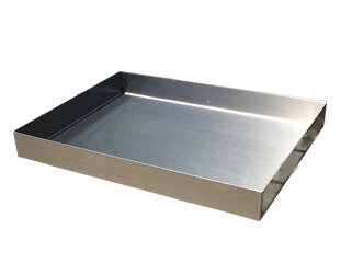 רוסטר נירוסטה ישר תבנית 2 מ"מ דופן ישרה מרותך ומלוטש 5*30*40 ללא ידיות 3