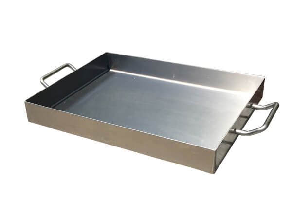 רוסטר נירוסטה ישר תבנית 2 מ"מ דופן ישרה מרותך ומלוטש 5*35*50 + עם ידיות 3