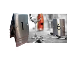 סט 6 מעמדי מספרים  נירוסטה דו צדדי מוברש רקע שחור מ 7 עד 12-מידות 6*6 ג' 9 ס"מ-  st-304-1.0 mm-