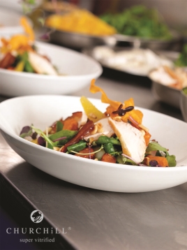 קערה עגולה 31 ס"מ EVOLVE הוטל לבן CHURCHILL PLC2 7