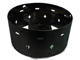 מעמד עגול "אליה" שחור לחימום כלים קוטר 220 מ"מ  ( DEKO-1.20 MM