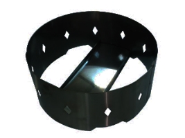 מעמד עגול "אליה" שחור לחימום כלים קוטר 300 מ"מ  ( DEKO-1.20 MM )