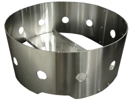 מעמד עגול  ROYAL (חירור עגול)  נירוסטה לחימום כלים קוטר 300 מ"מ (304-1.20-P+P  ECONOMY