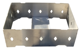 מעמד לחימום כלים מלבני "אליה" נירוסטה 26/18 ס"מ ST-304-1.20 MM