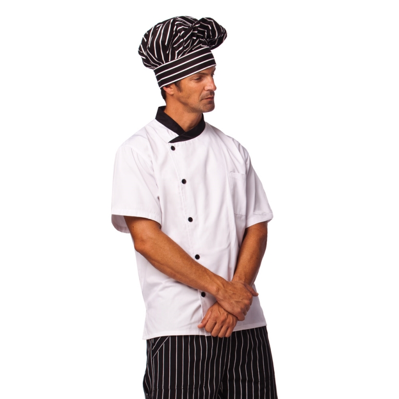 ז'קט שף רסטו לבן שרוול קצר warker XXL 3