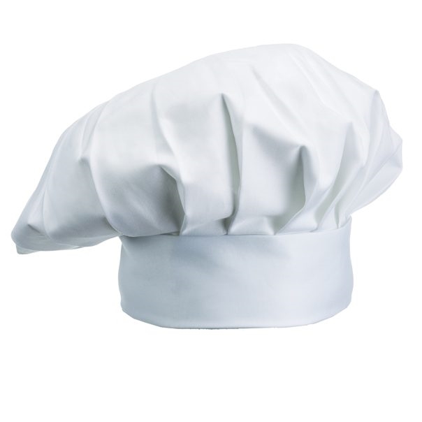 כובע שף צרפתי לבן 30 ס"מ 3
