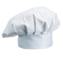 כובע שף צרפתי לבן 30 ס"מ