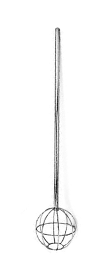 מטרפה עבה  נירוסטה ראש עגול 120 ס"מ H.D 3