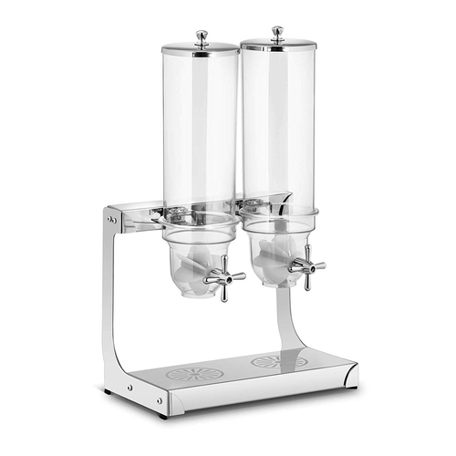 מתקן לקורנפלקס/דגנים כפול 3.5X2 ליטר נירוסטה 3