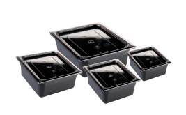 תבנית פוליקרבונט שחור 1/3/150 (17.6/32.5 ג-15 ס"מ)(5.4 ליטר) ECONOMY