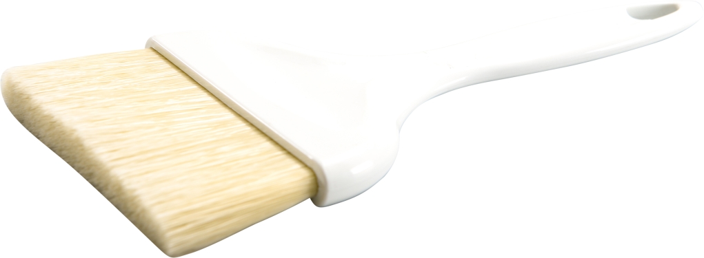 מברשת אפייה 7.5 ס"מ ידית פלסטיק לבנה 3